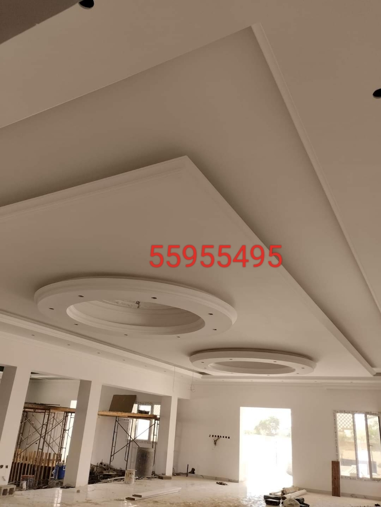 عمل الدیکورات الجبسن بورد والصبغ - 8
