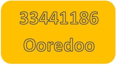 Ooredoo Mobile number - 1