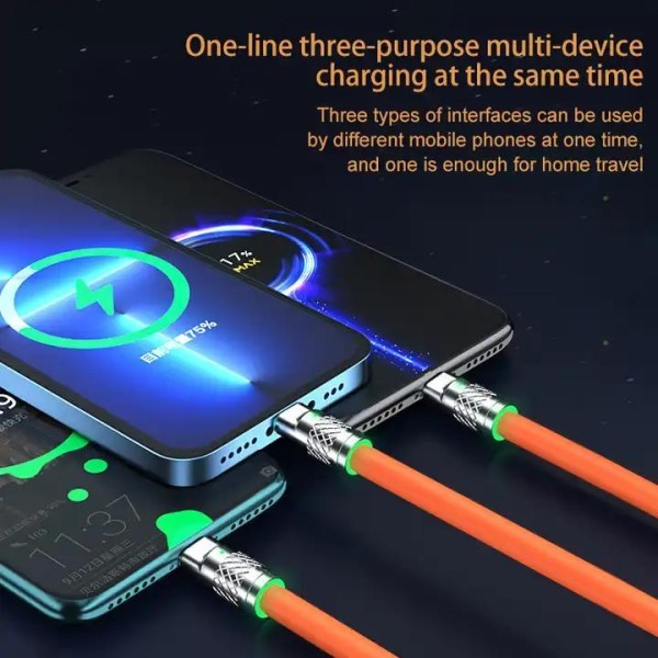 3 in 1 fast charger cable - 3