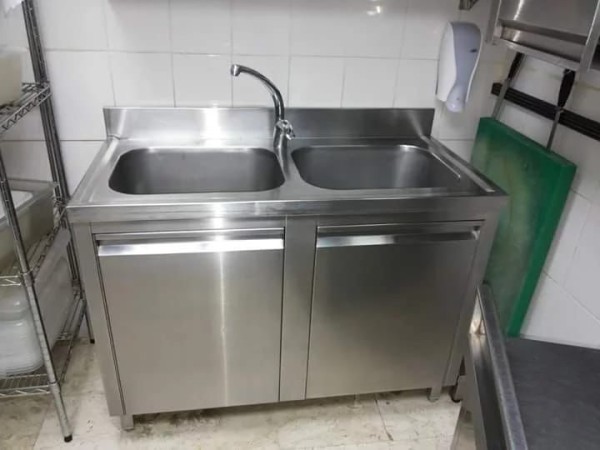 Double Bowl Sink Stainless Steel - 6