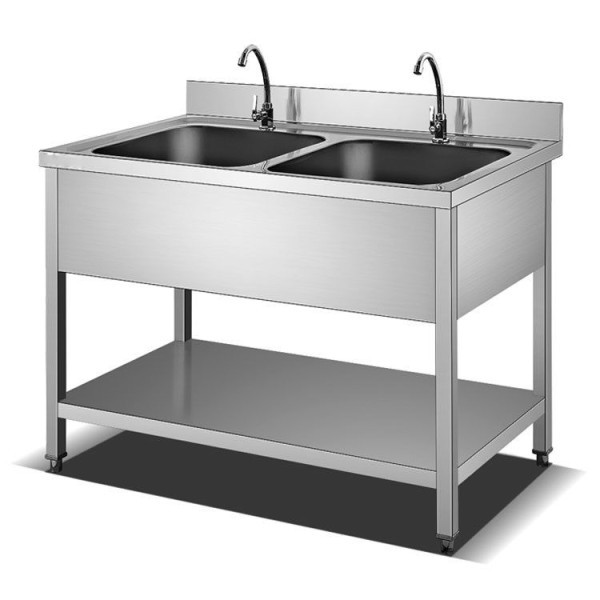 Double Bowl Sink Stainless Steel - 1