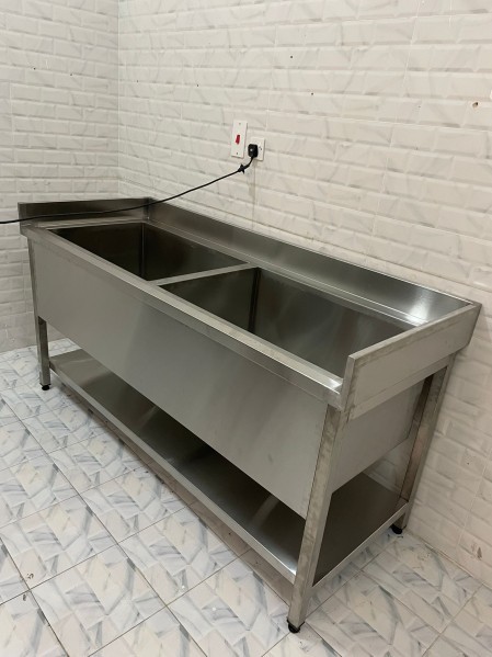 Double Bowl Sink Stainless Steel - 2