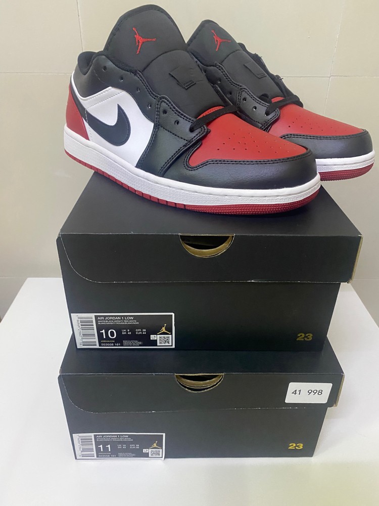 Jordan 1 Low Bred Toe 2.0 - 2