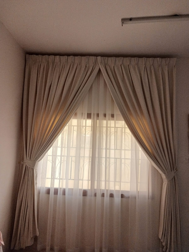Sofa curtains making & fixing - 7