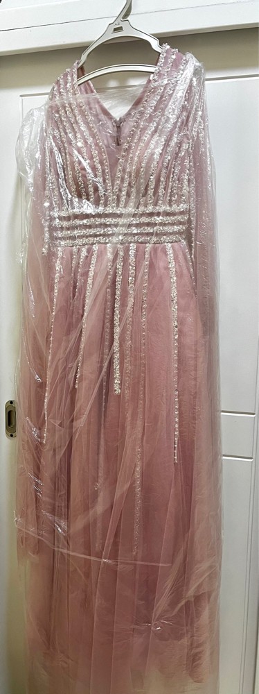 baby pink dress, Large  - 3