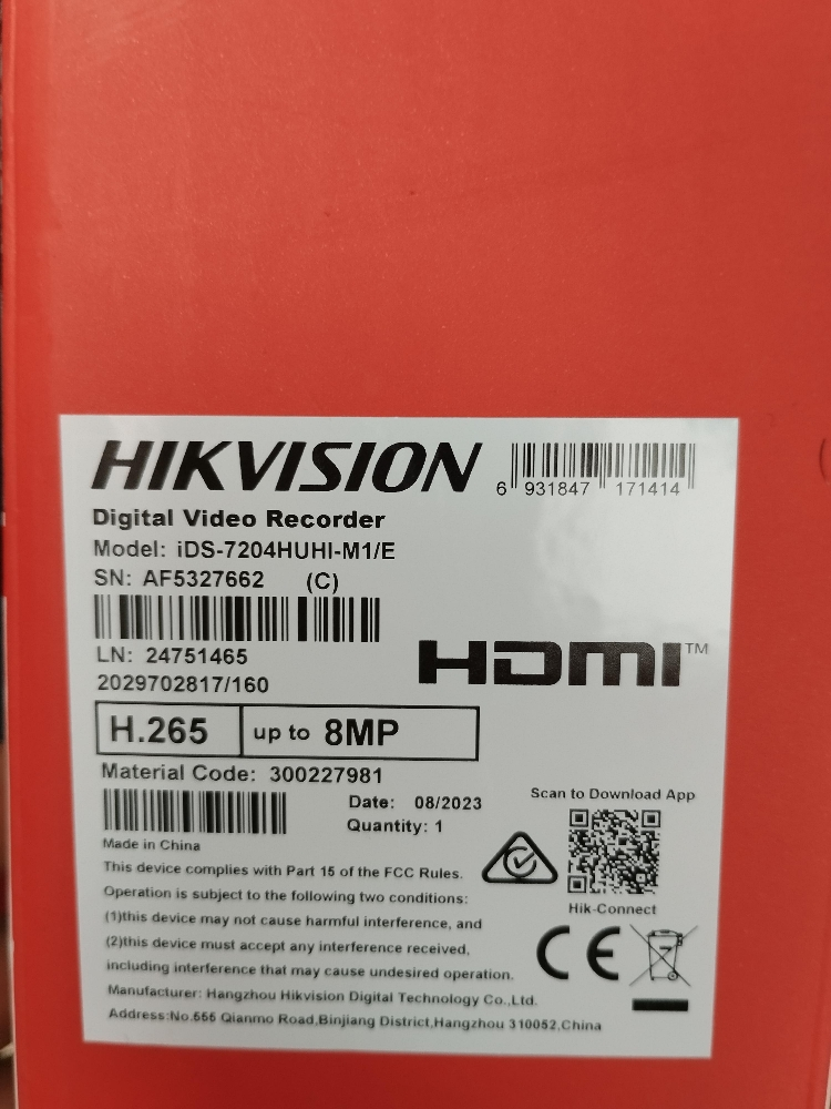 4 Camera Hikvision HD & DVR 4k - 2