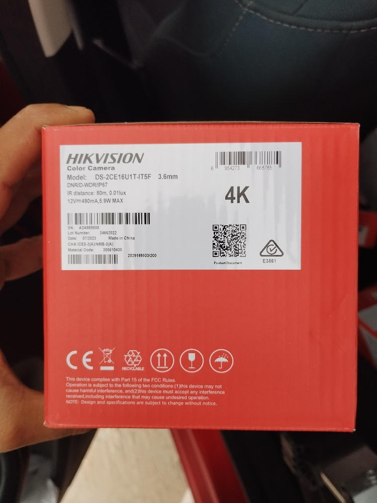 4 Camera Hikvision HD & DVR 4k - 3