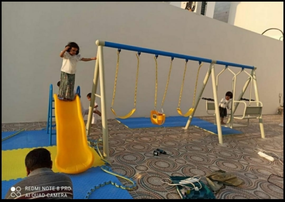 Kids swing and sliding - 1
