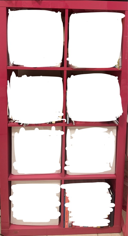 closet +makeup table +bookshelves - 2