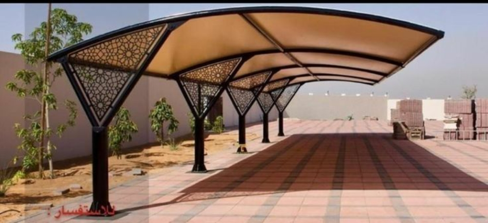 مظلات ليزر ديكور بى فى سى وقماش - 5