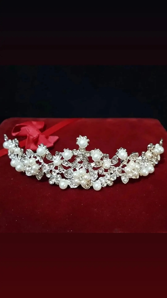 Necklace , earring set and crown - 7