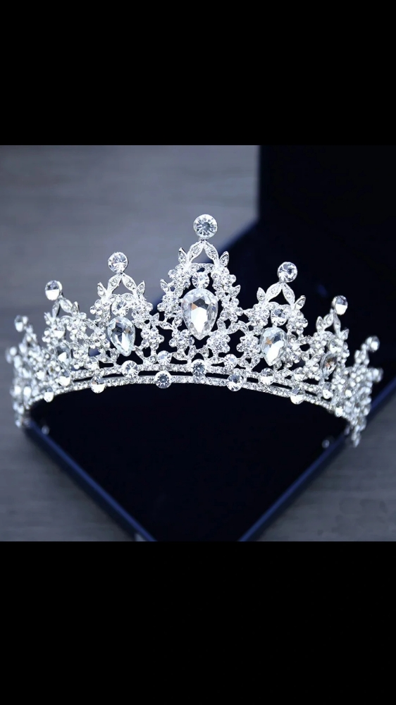 Necklace , earring set and crown - 3