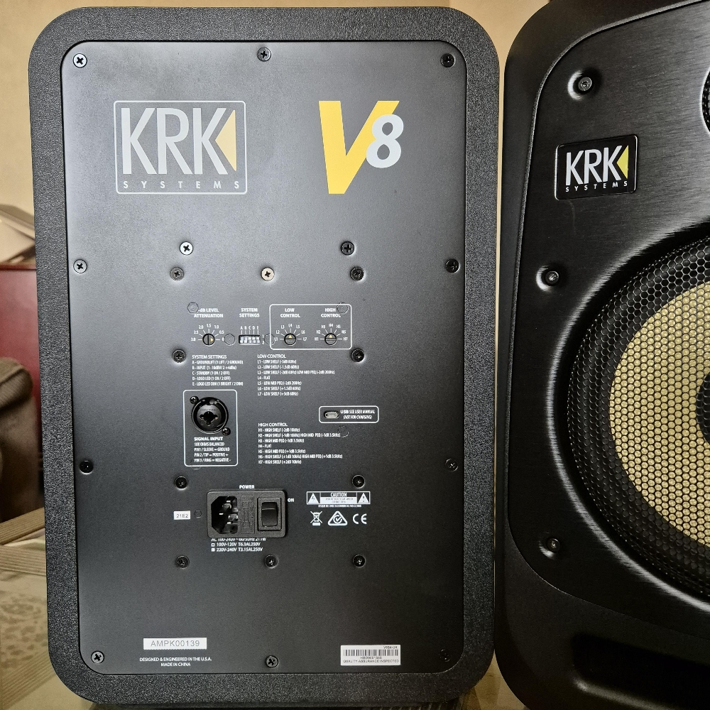 KRK V8 Powered Monitor Speakers - 4