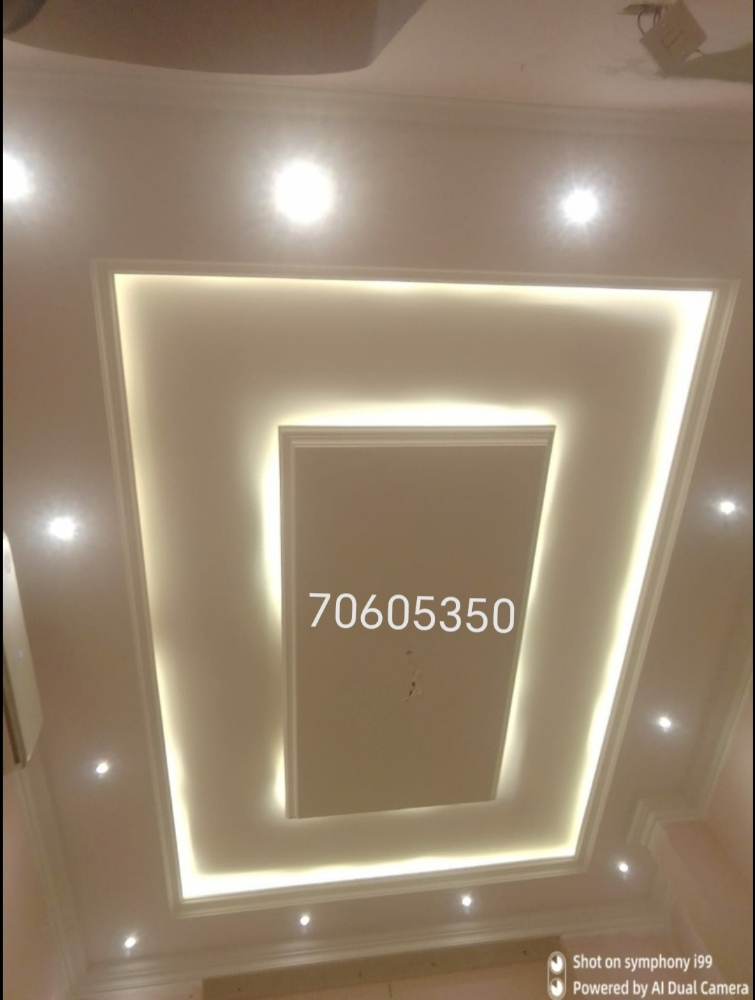 نقوم بعمل تقسيم الجبس والديكور - 11