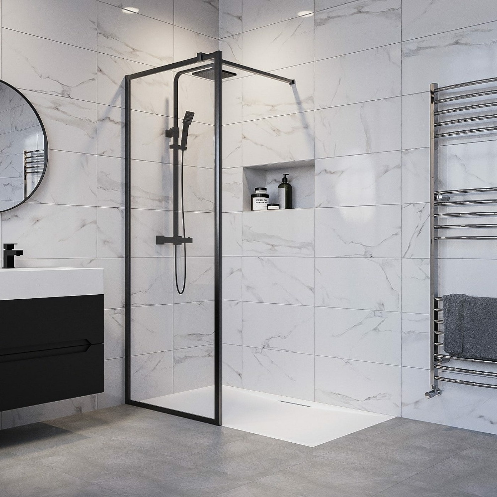 shower glass and mirrors - 1