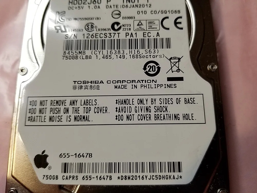 toshiba disk drive mk7559gsxf - 6
