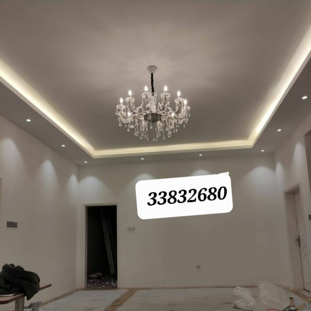 نقوم بعمل تقسيم الجبس والديكور - 8