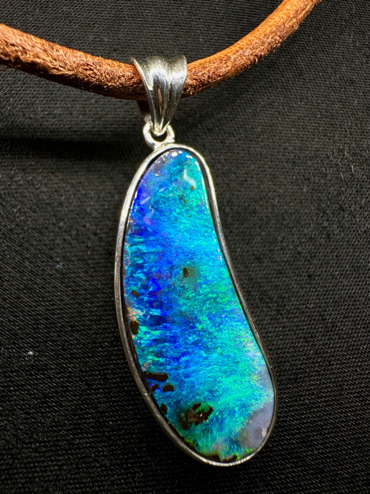 boulder opal pendent - 3