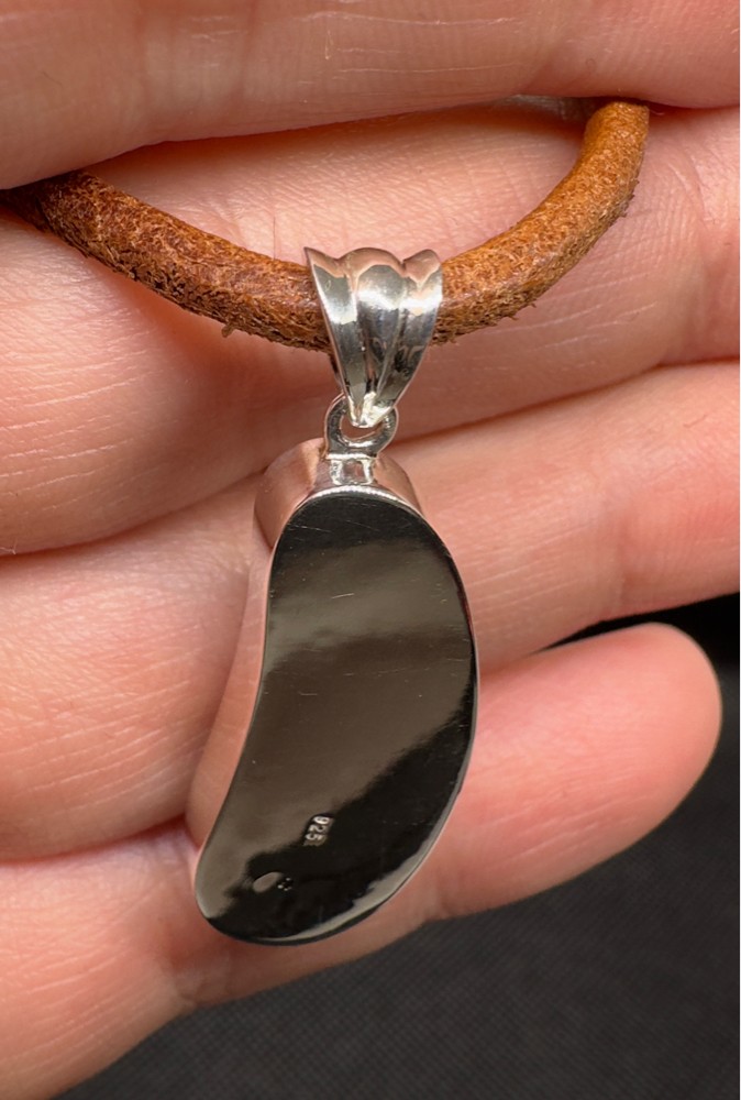 boulder opal pendent - 10