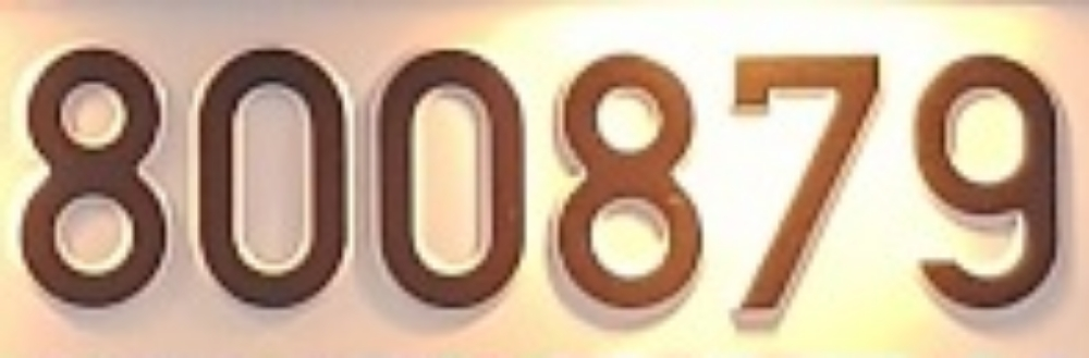 Special plate number 800879 - 2