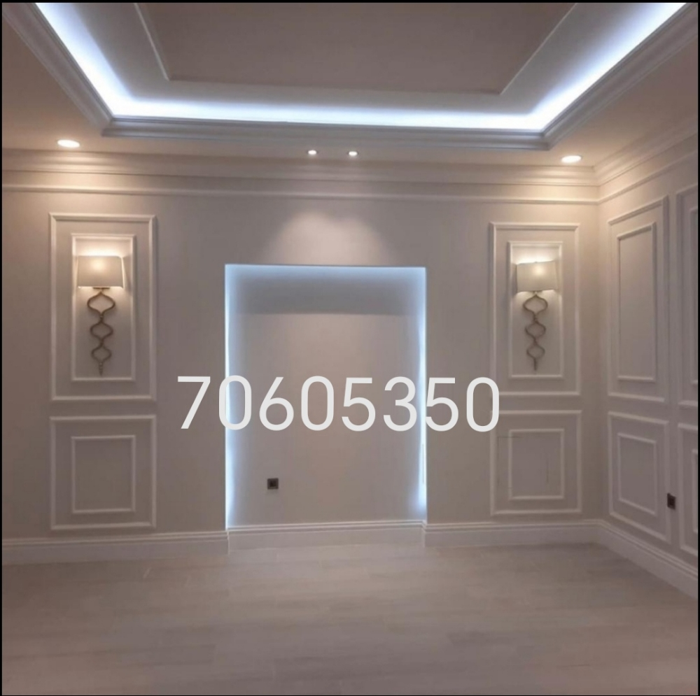 *نقوم بعمل تقسيم الجبس والديكور - 11