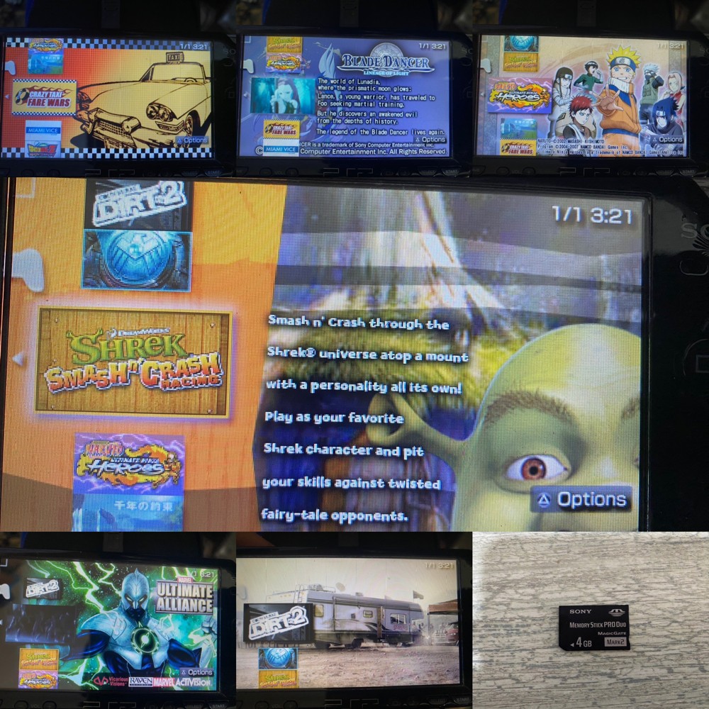 psp memory stick 4gb - 7
