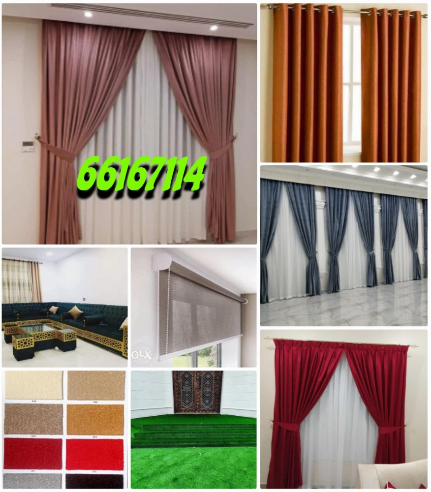 curtain, carpert,sofa,blind&rolar - 1