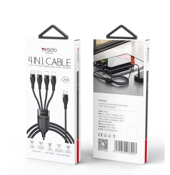 Yesido 4-in-1 Cable Set - 5