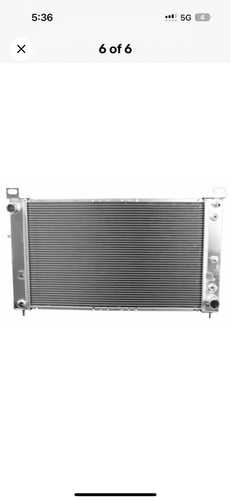 Aluminium radiator for gmc sierra - 1
