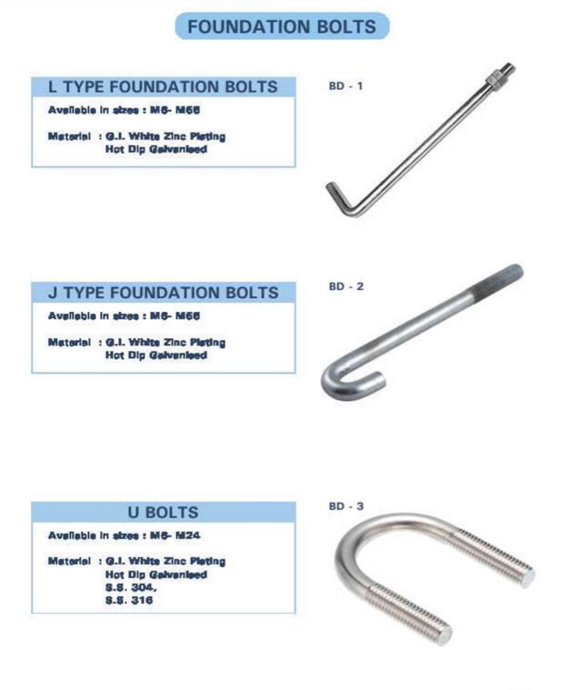 Gi L foundation bolt and fastener - 3