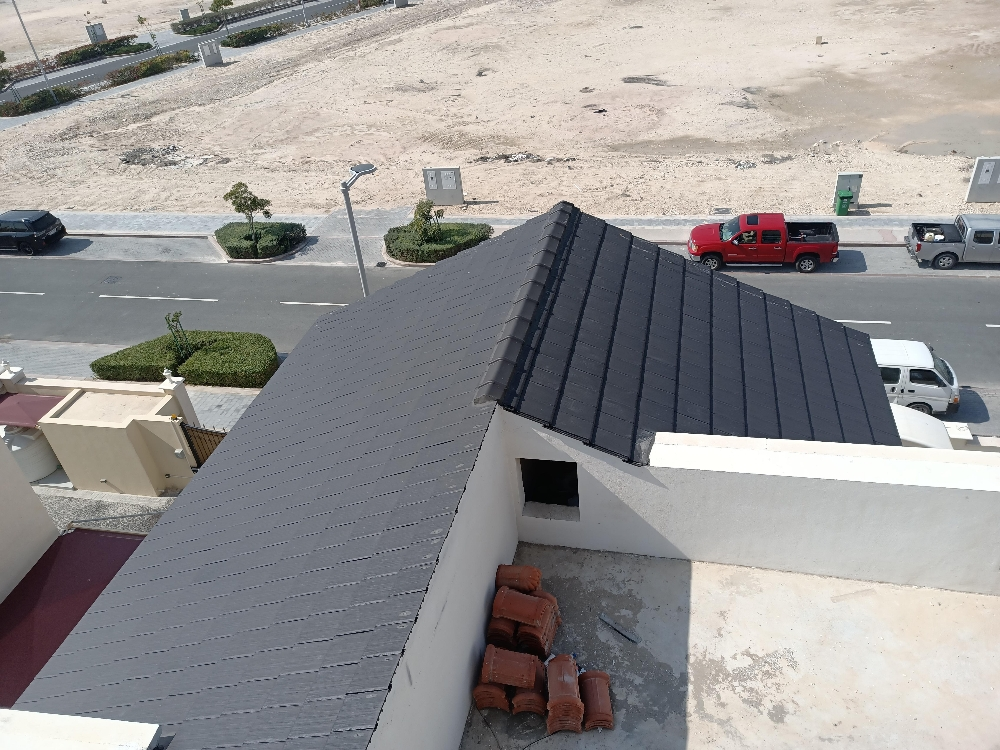 supply and fixing of Roof tiles . - 5