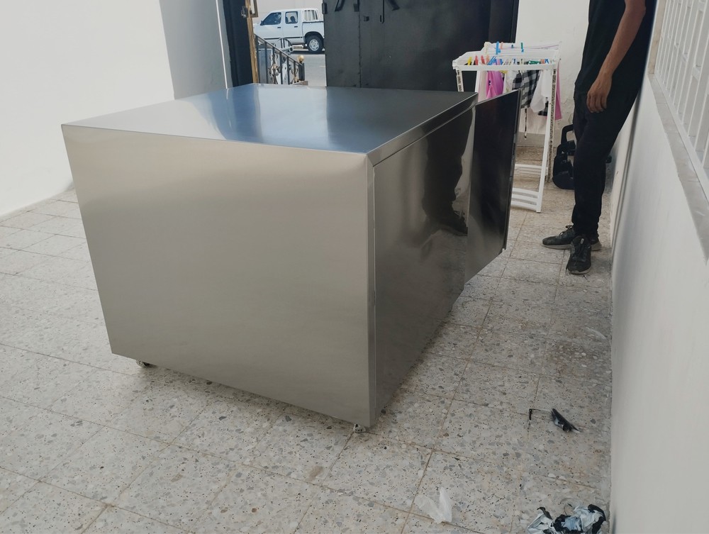 ستانلس ستيل طاولة متحركة - 1