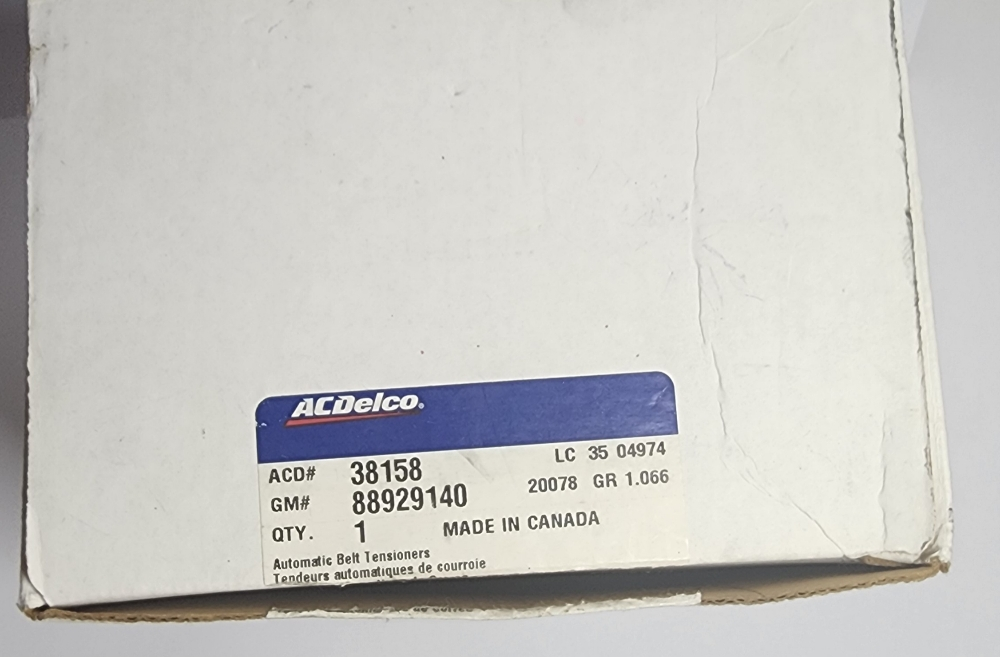 belt tensioner for gmc 5.3 - 2