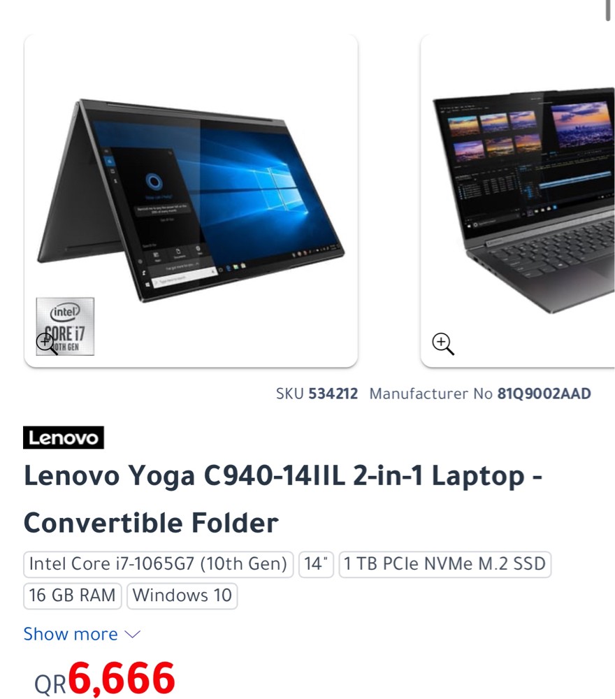 Lenovo Yoga - convertible laptop  - 11