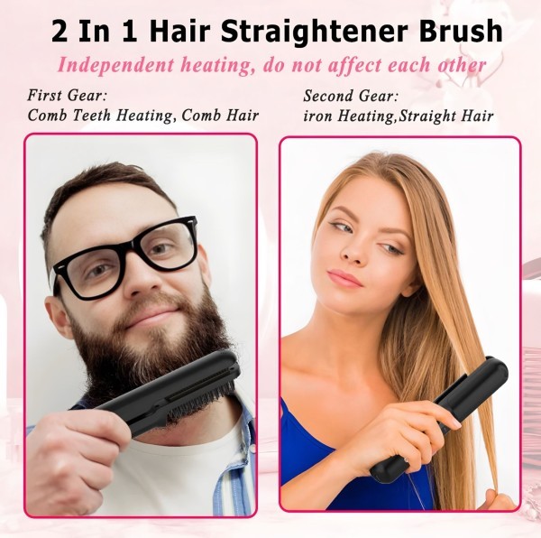 Cordless Hair Straightener Brush - 5