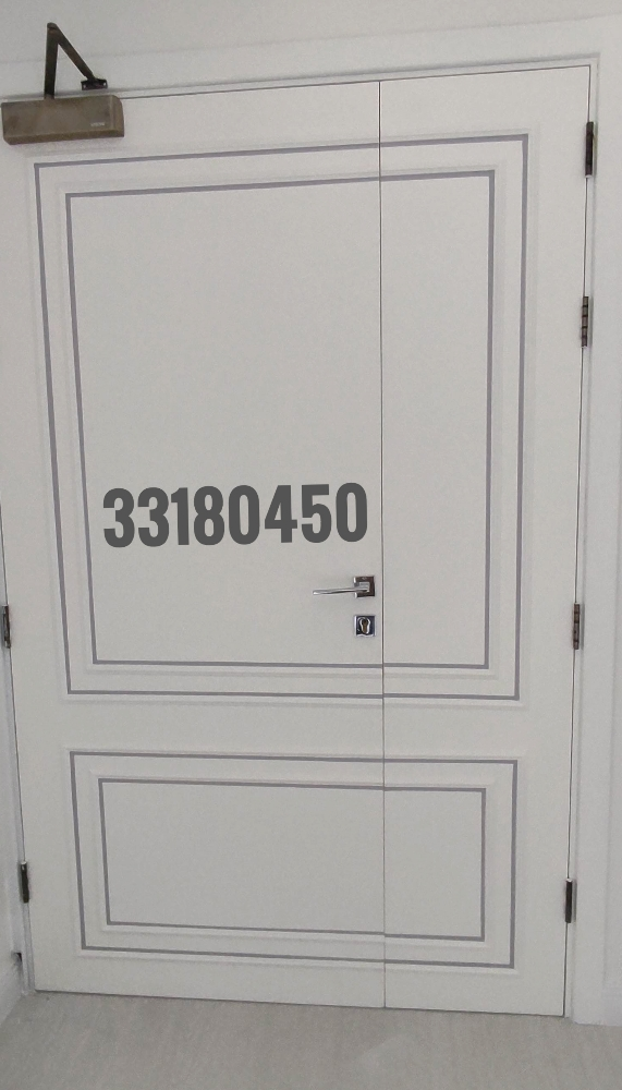 Wood door painting - 1