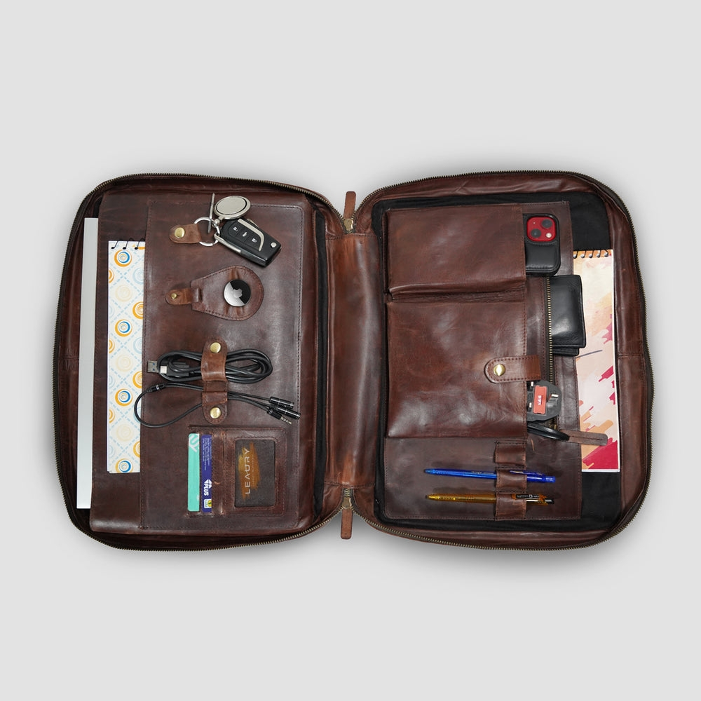 Leather Laptop Bag - 4