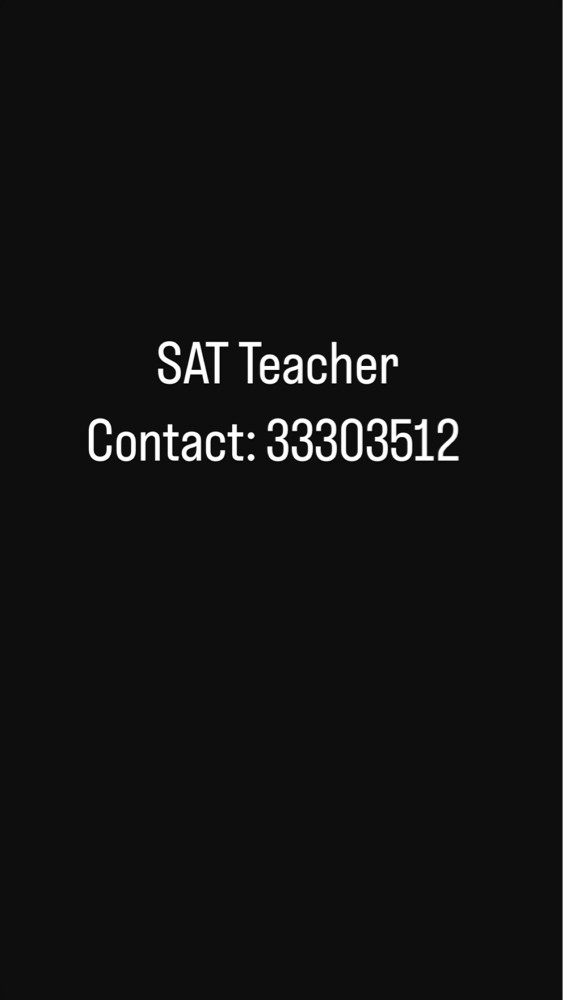 SAT Teacher - 1