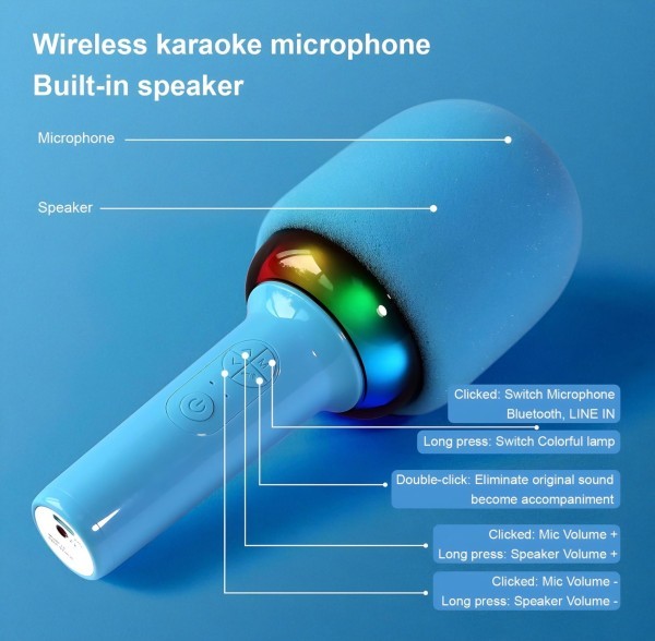 Green Lion Karaoke Microphone - 3