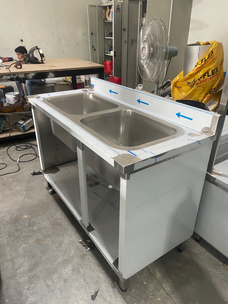 Double Bowl Sink Stainless Steel - 7
