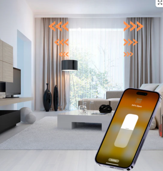 Smart Home Track Curtain - 1