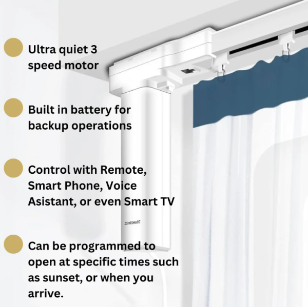 Smart Home Track Curtain - 2