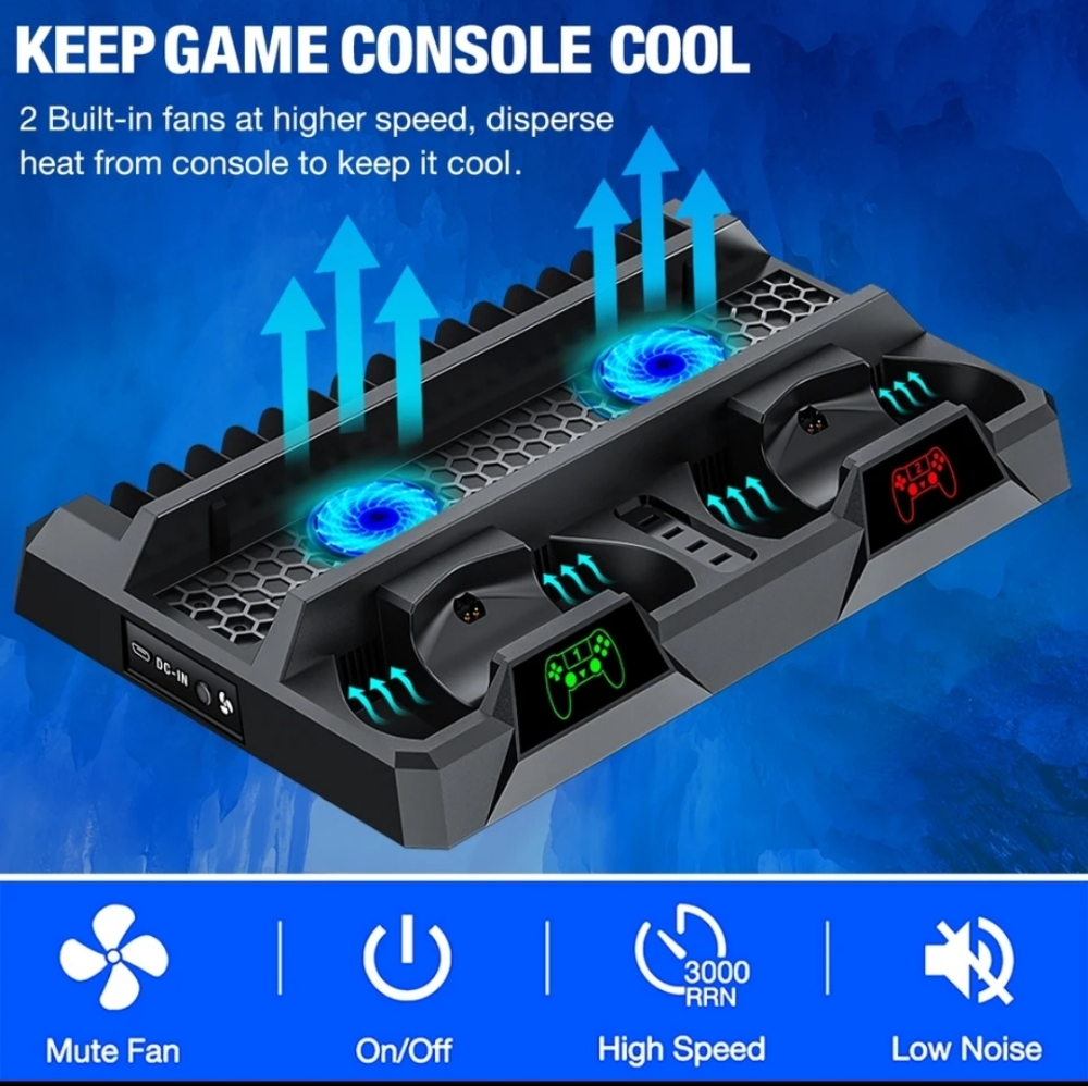 PS4 4 stand cooling charger - 4