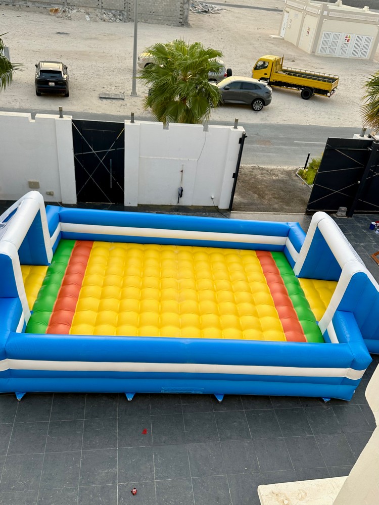 inflatable soapy football pitch - 1