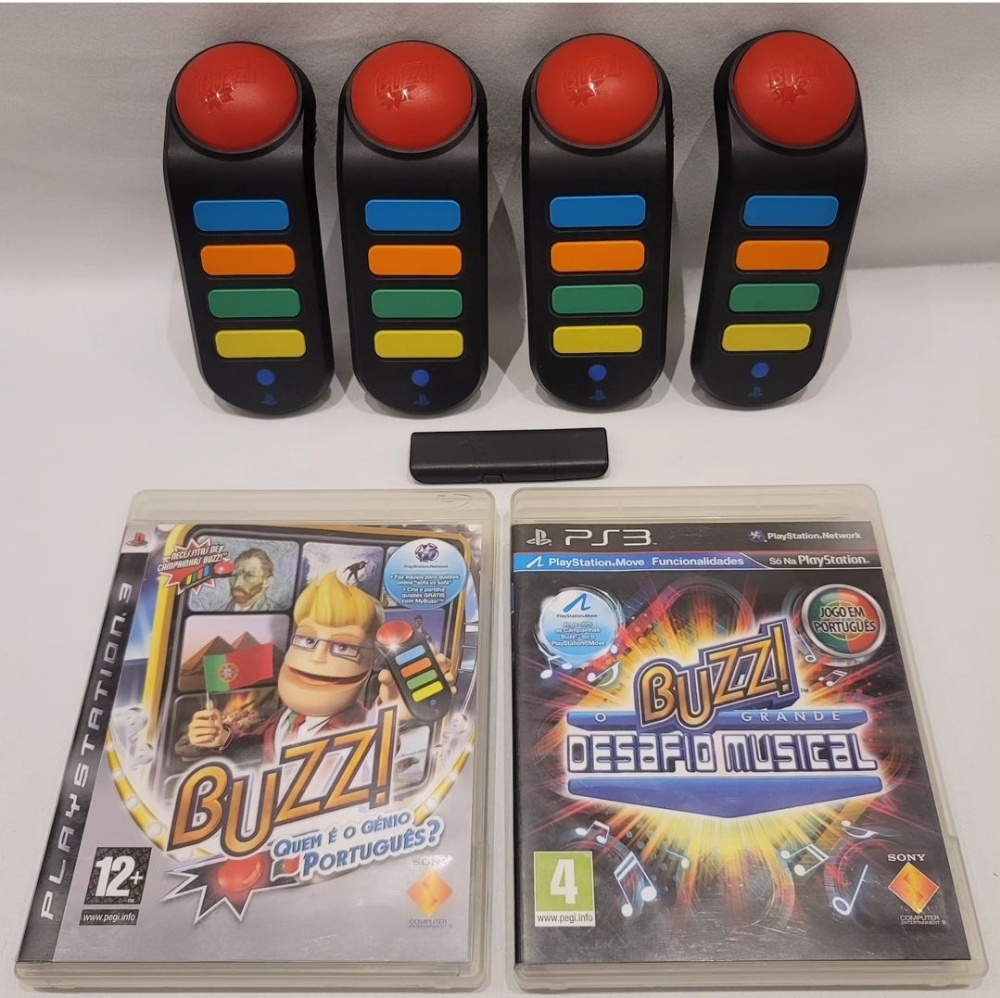 BUZZ! 2 GAMES AND 4 Controllers - 1