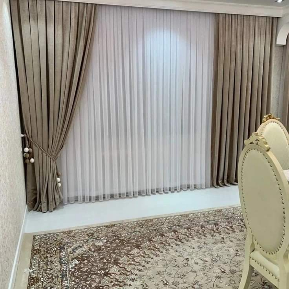 Curtains, Sofa, Wallpaper, Carpet - 6