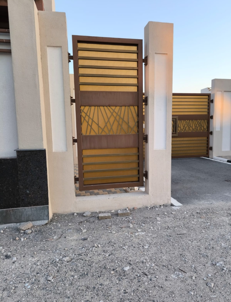 all steel handrails door pergola - 12