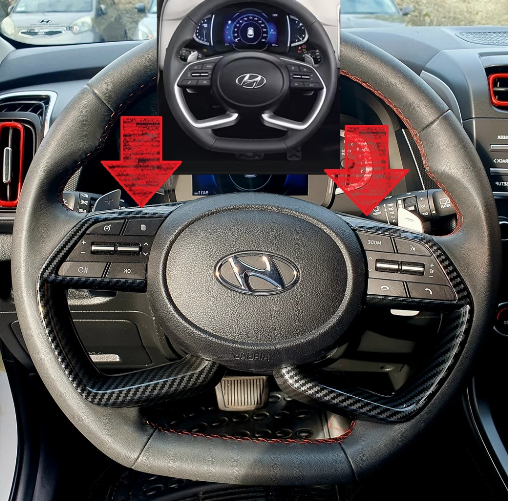 Carbon steering wheel cover - 4