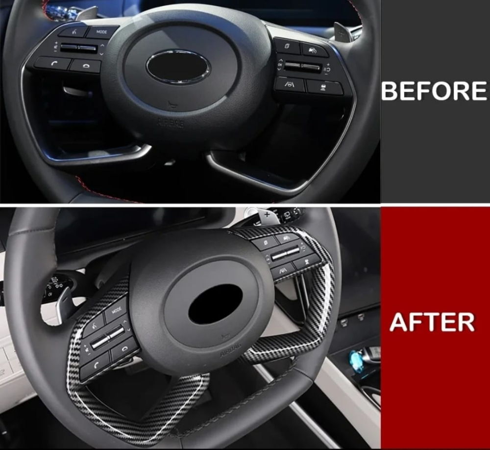 Carbon steering wheel cover - 5
