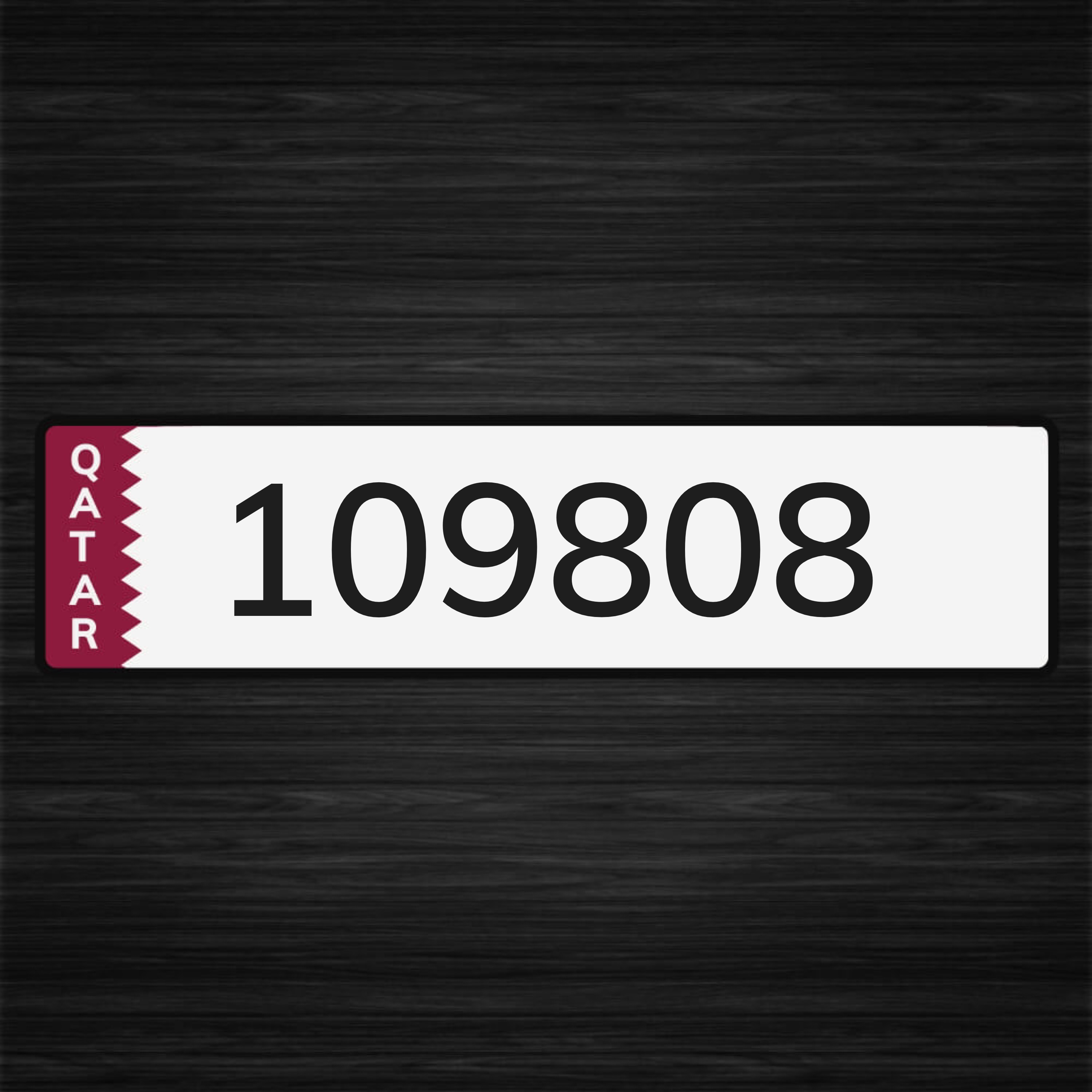 plate number - 1